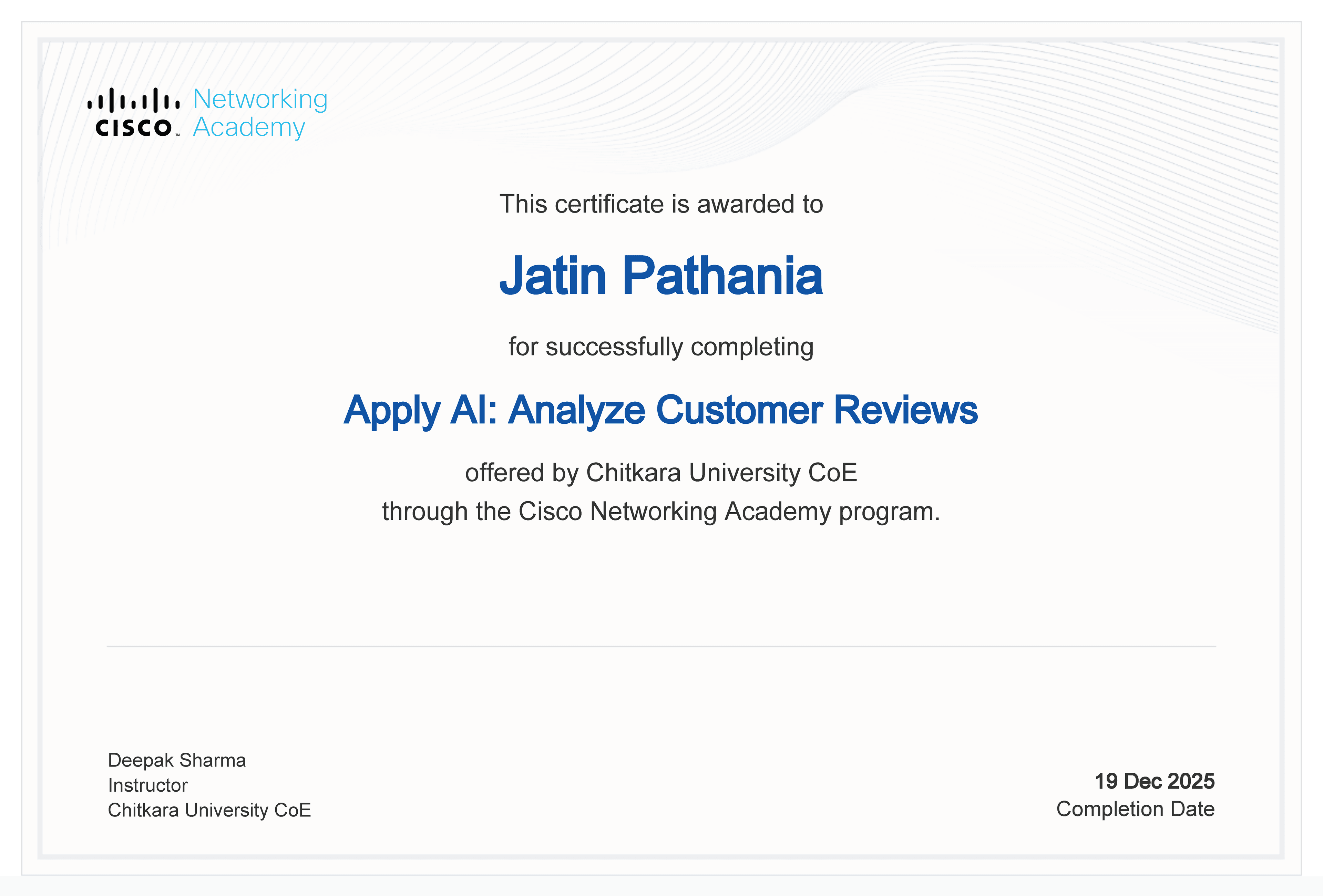 Apply AI: Analyze Customer Reviews
